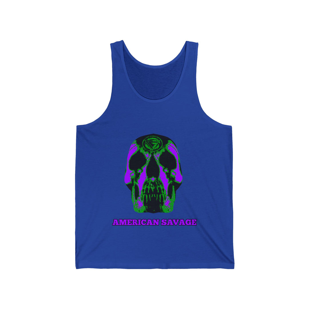 SKULLATOR TANK PURPLE/AMERICAN SAVAGE