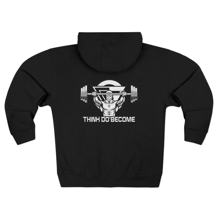 ENTER THE MACK BLACK WHITE /THINK DO BECOME ZIP UP