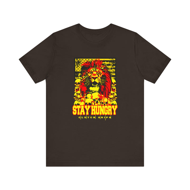 LION HEART YELLOW RED BLACK /STAY HUNGRY
