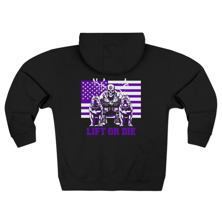 CG MAC MOTIVATOR PURPLE WHITE  /LIFT OR DIE  (TIK TOK) STORE ZIP UP