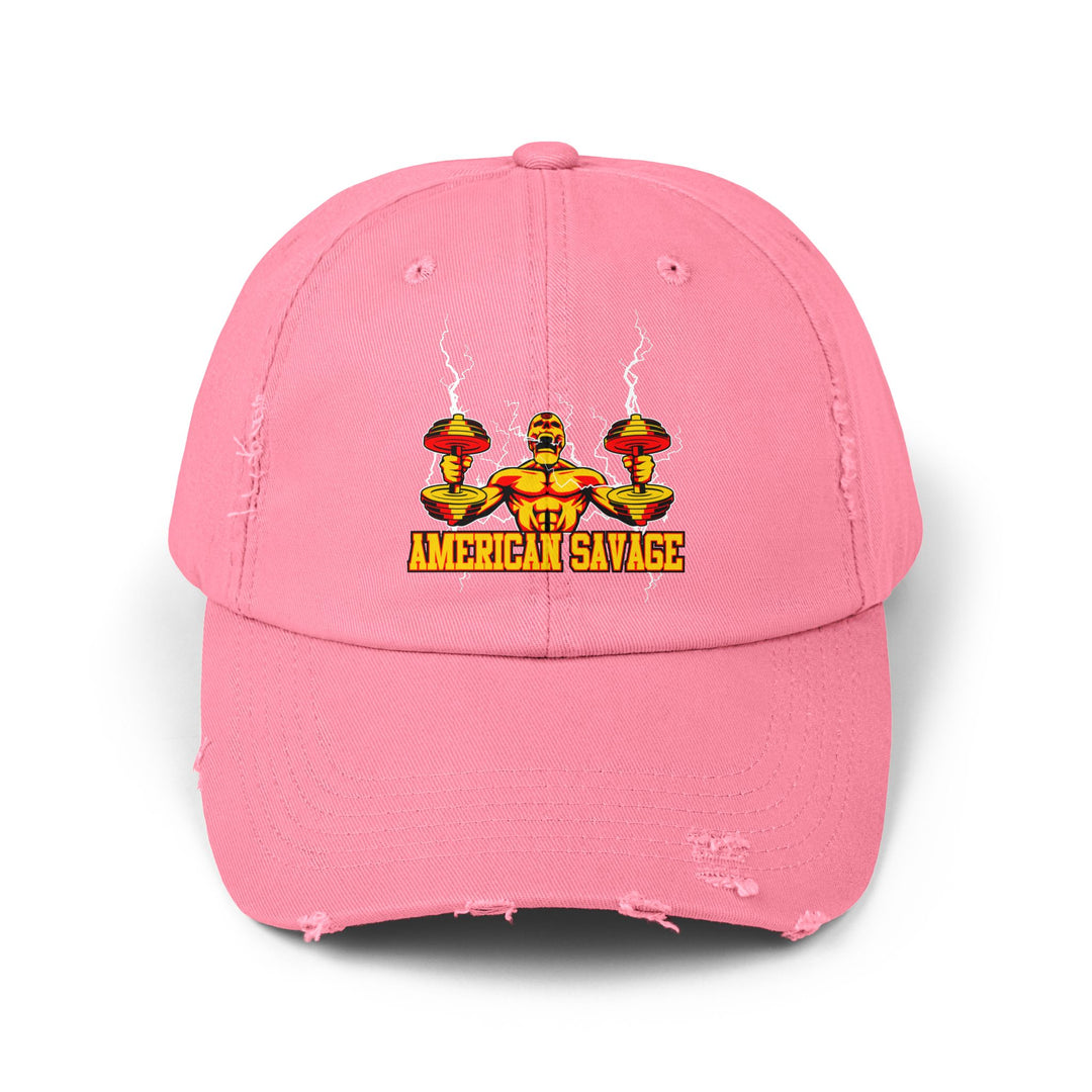 RIDE THE LIGHTNING GOLD RED/AMERICAN SAVAGE CAP