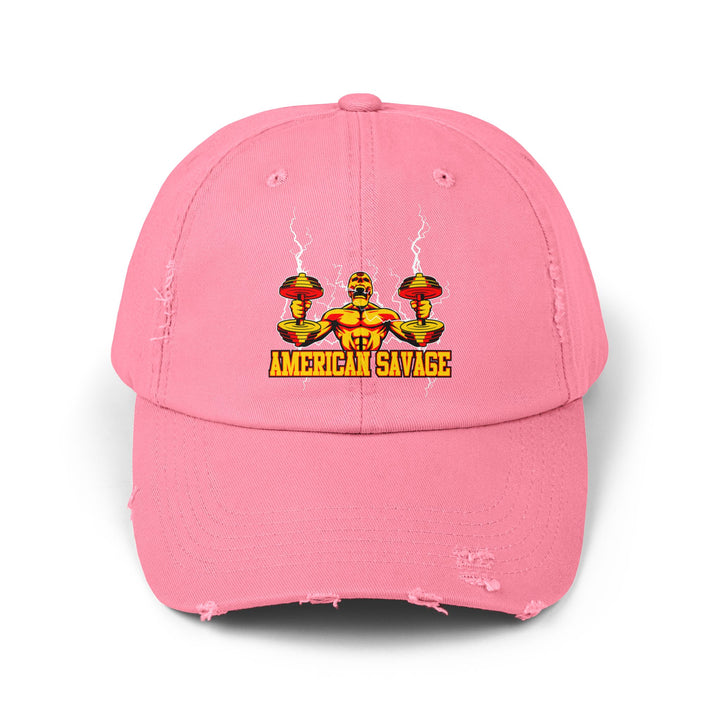 RIDE THE LIGHTNING GOLD RED/AMERICAN SAVAGE CAP