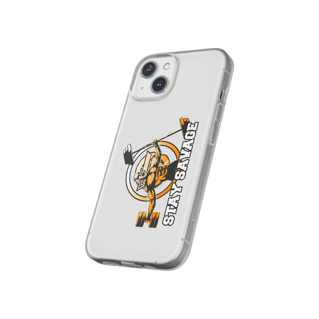SPARTAN LIFT ORANGE WHITE PHONE CASE/STAY SAVAGE