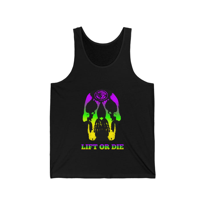 SKULLATOR TANK YELLOW GREEN PURPLE /LIFT OR DIE