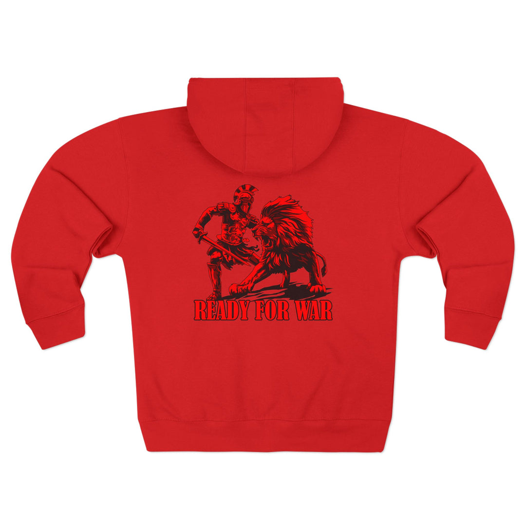 CG LION TAMER  RED /READY FOR WAR ZIP UP