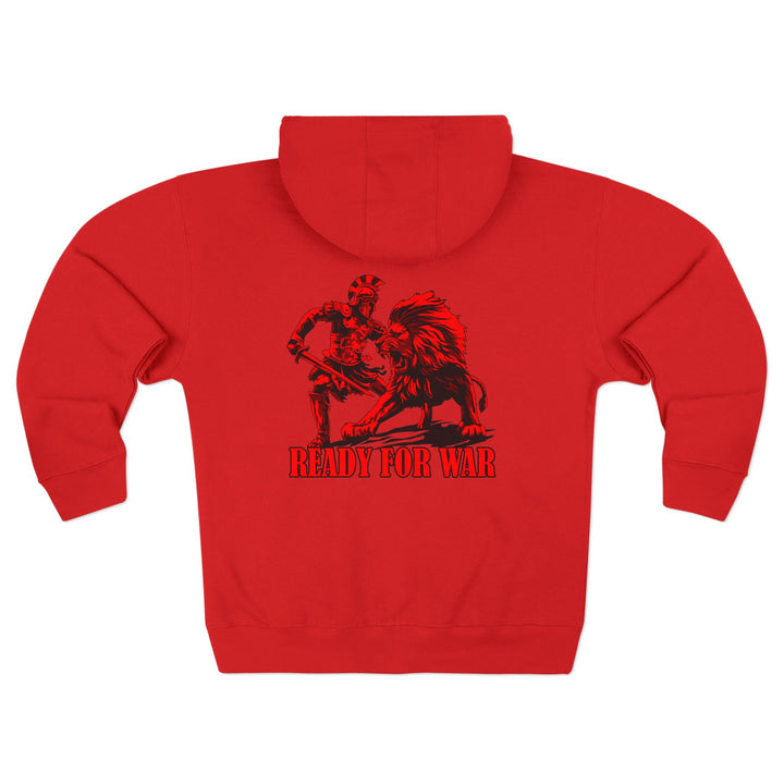 CG LION TAMER  RED /READY FOR WAR ZIP UP