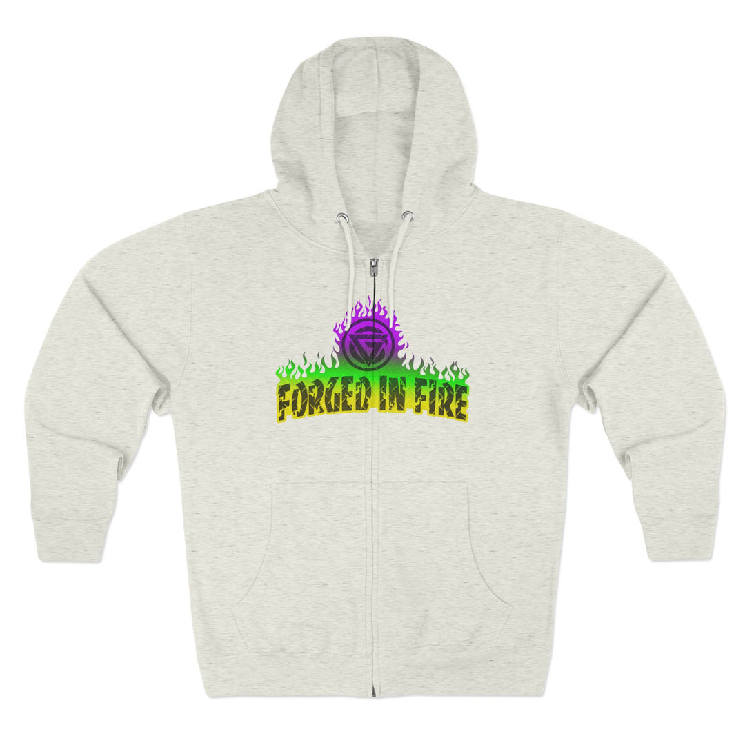 CG LIFT KICK YELLOW GREEN PURPLE FADE/WELCOME TO THE JUNGLE ZIP UP