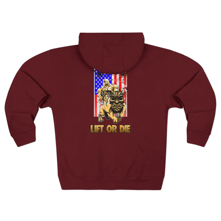 CG ANGRY DG USA BULLET PROOF /LIFT OR DIE ZIP UP
