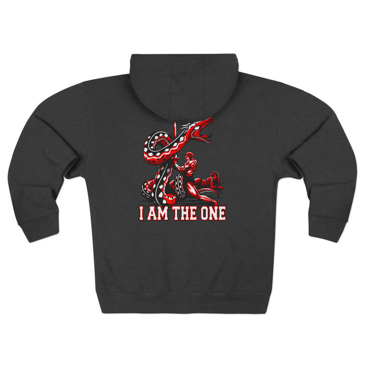 CG SERPENT SLAYER RED BLACK /I AM THE ONE ZIP UP