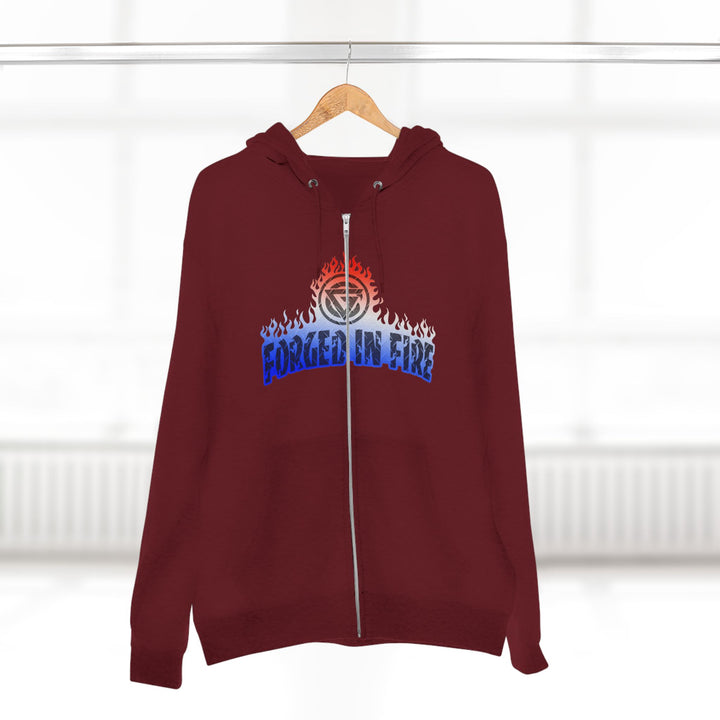 CG AMERICAN WARRIORS RED WHITE BLUE FADE /AMERICAN SAVAGE ZIP UP