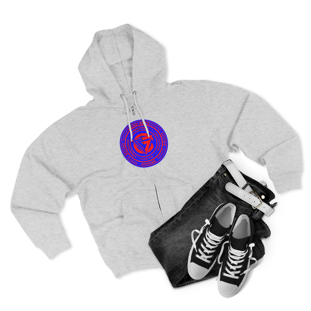 MAC VS SNAKE RED BLUE /LIFT OR DIE ZIP UP