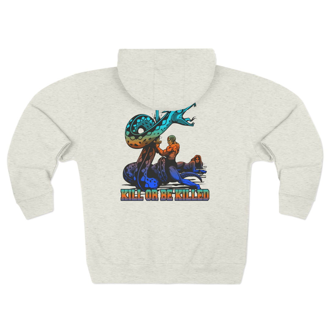 CG SERPENT SLAYER BLUE ORANGE AQUA /KILL OR BE KILLED ZIP UP