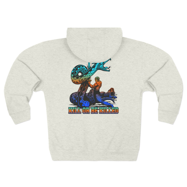 CG SERPENT SLAYER BLUE ORANGE AQUA /KILL OR BE KILLED ZIP UP