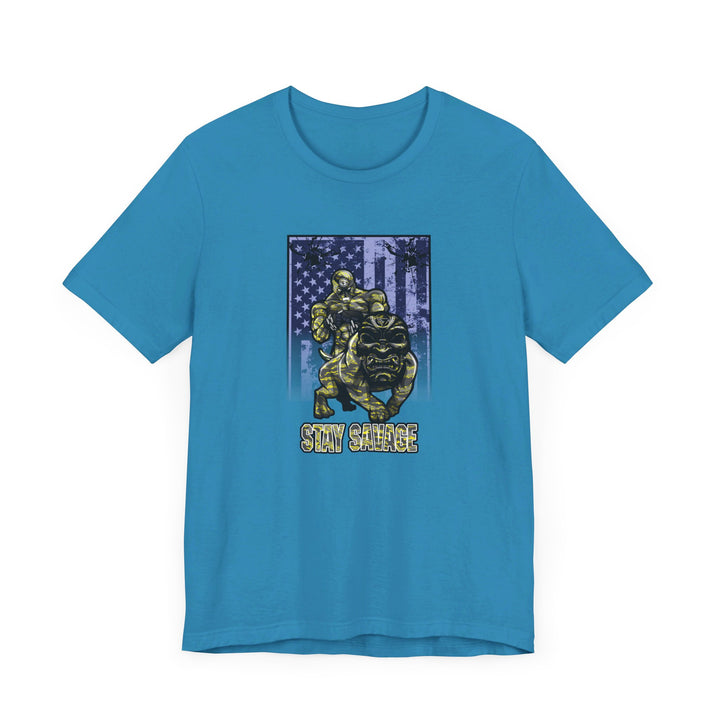 ANGRY DOG YELLOW CAMO FLAG/STAY SAVAGE