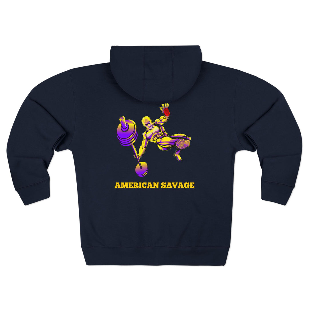 CG MAC JUMP PURPLE GOLD /AMERICAN SAVAGE ZIP UP