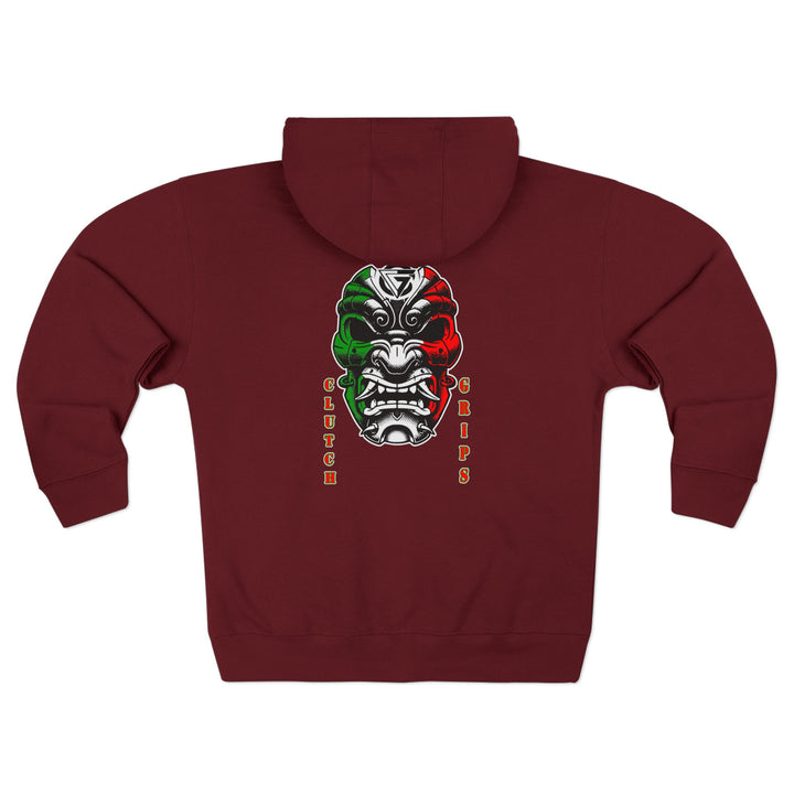 CG SAMURAI MAC RED WHITE GREEN /CLUTCHGRIPS ZIP UP