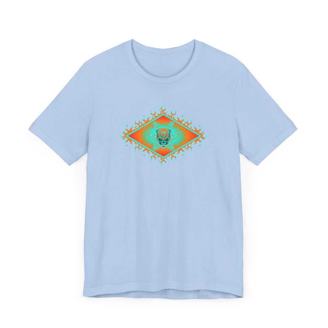 MIAMI AQUA ORANGE DIAMOND SKULLATOR DOUBLE BELL