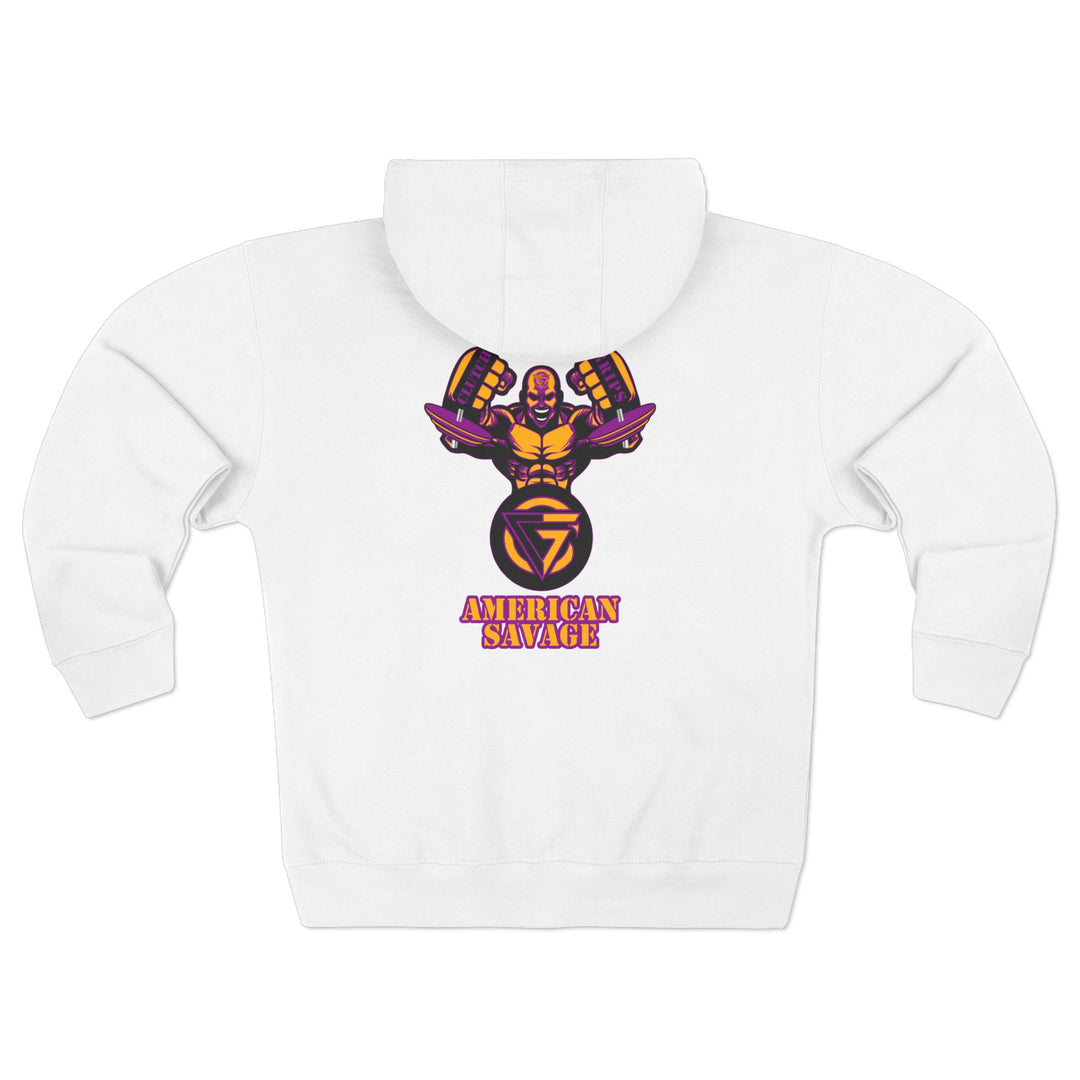 MAC SNAP GOLD LIGHT PURPLE /AMERICAN SAVAGE ZIP UP