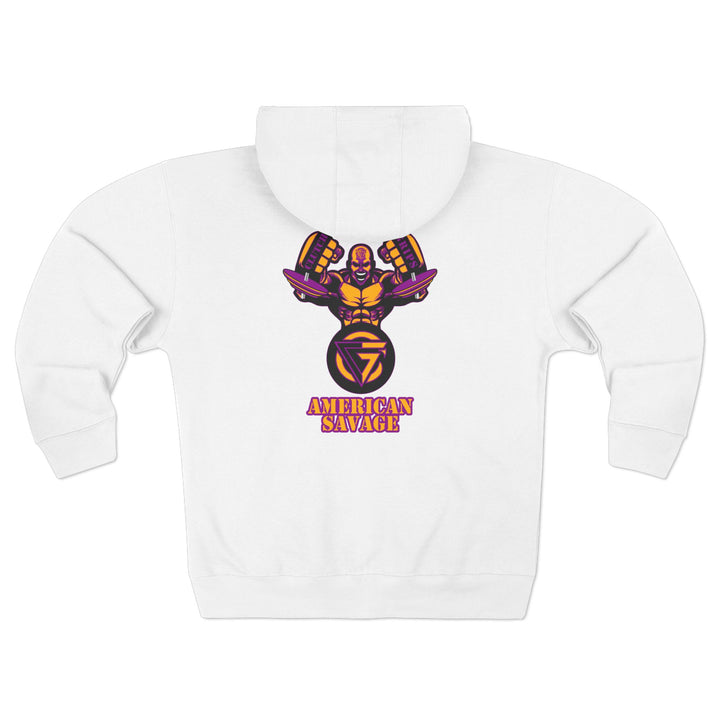 MAC SNAP GOLD LIGHT PURPLE /AMERICAN SAVAGE ZIP UP