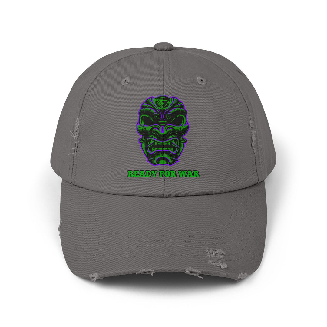 CG SAMURAI MASK PURPLE GREEN /READY FOR WAR CAP