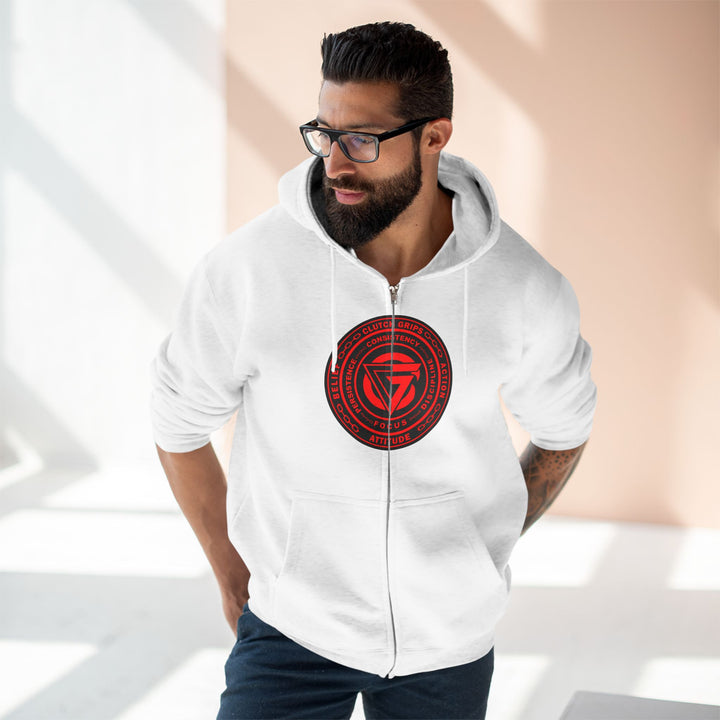 CG OUTLAW RED BLACK /THE QUIK & THE DEAD ZIP UP