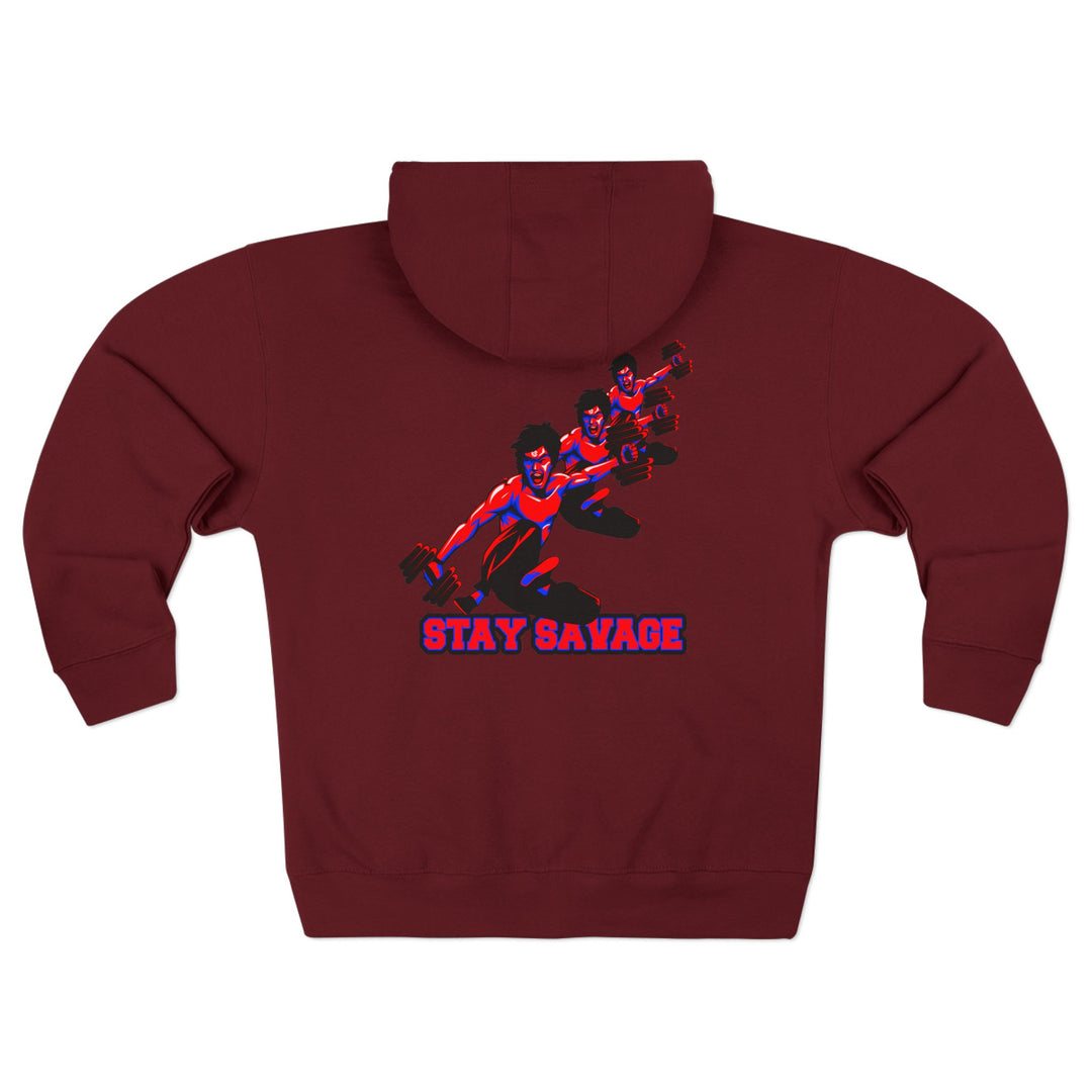 CG LIFT KICK RED BLUE/STAY SAVAGE ZIP UP