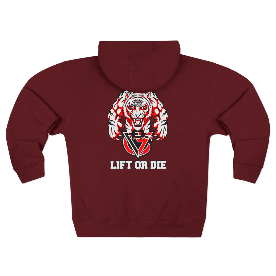 CG WICKED TIGER RED WHITE BLACK/LIFT OR DIE ZIP UP