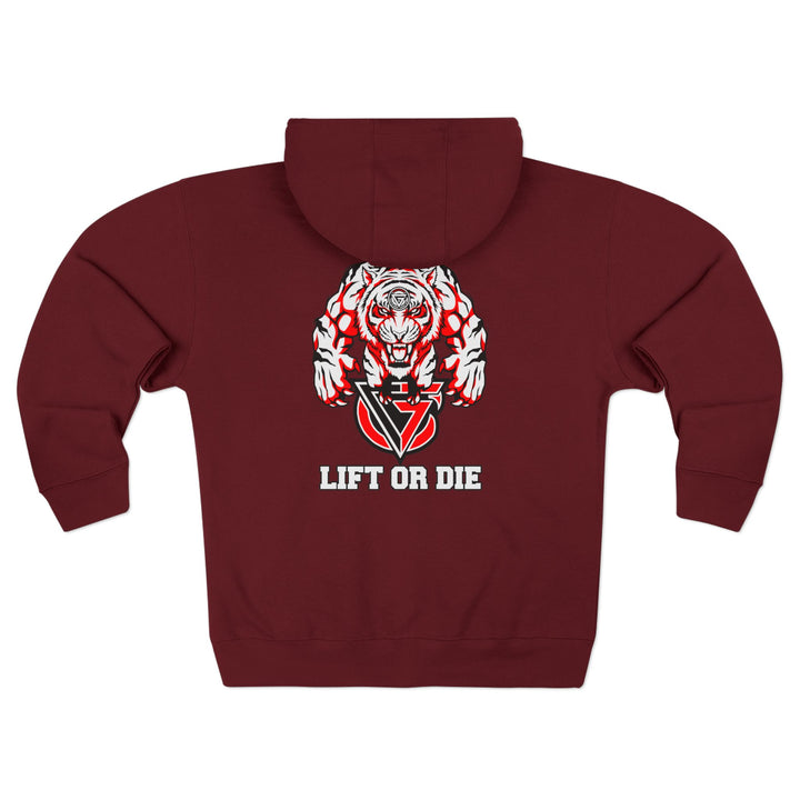 CG WICKED TIGER RED WHITE BLACK/LIFT OR DIE ZIP UP