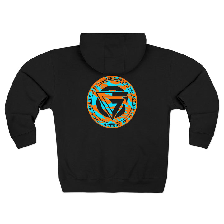 CG DIAMOND TIGER VS TIGER MIAMI AQUA ORANGE /CLUTCHGRIPS ZIP UP