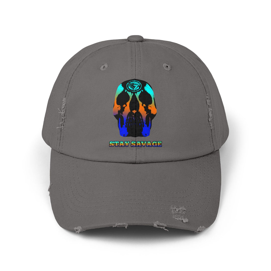 CG SKULL BLUE ORANGE AQUA FADE /STAY SAVAGE CAP