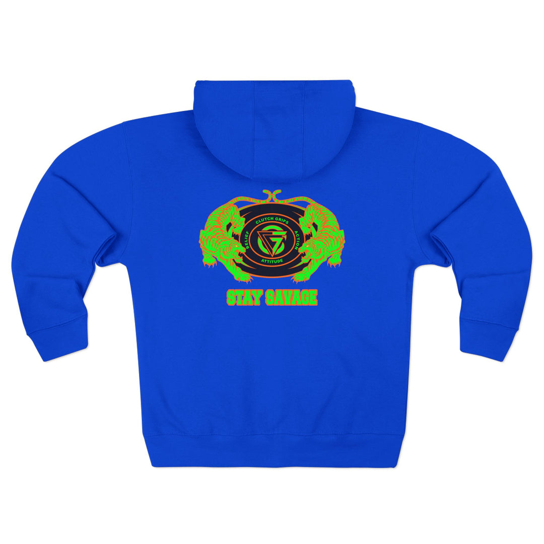 CG TIGER VS TIGER GREEN ORANGE /STAY SAVAGE ZIP UP