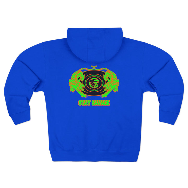 CG TIGER VS TIGER GREEN ORANGE /STAY SAVAGE ZIP UP