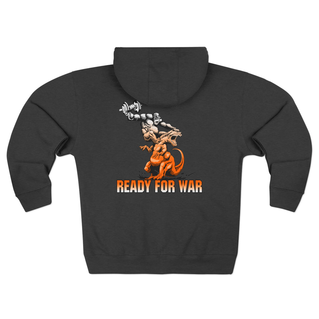 CG APE VS ZILLA 2ND FIGHT ORANGE WHITE FADE /READY FOR WAR ZIP UP