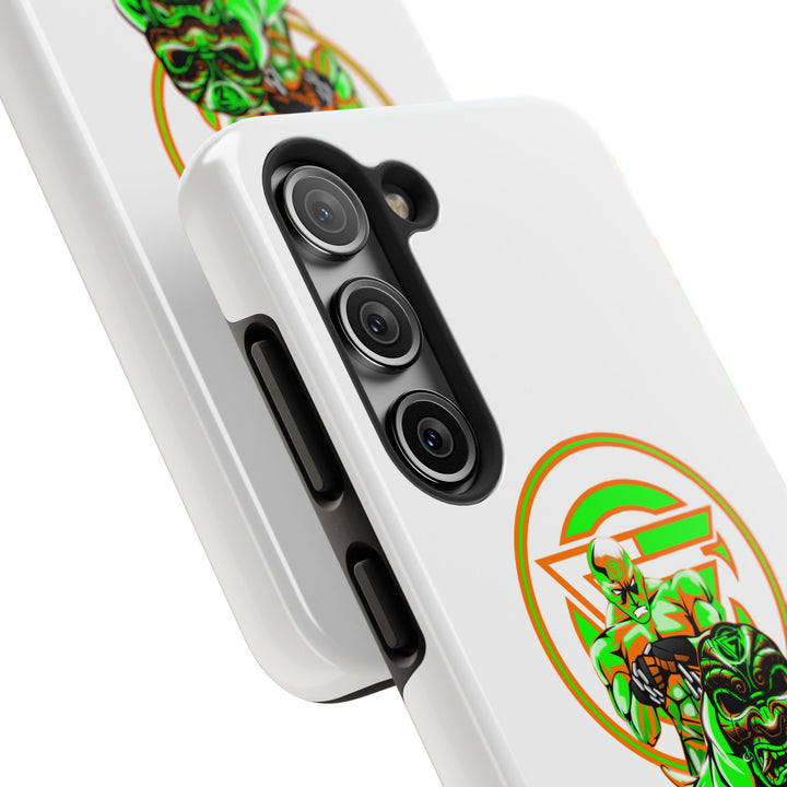 ANGRY DOG ORANGE GREEN PHONE CASE /LIFT OR DIE