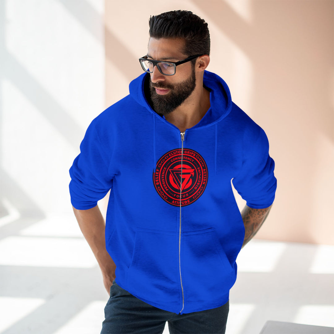 CG LION HEART RED BLACK /STAY SAVAGE ZIP UP