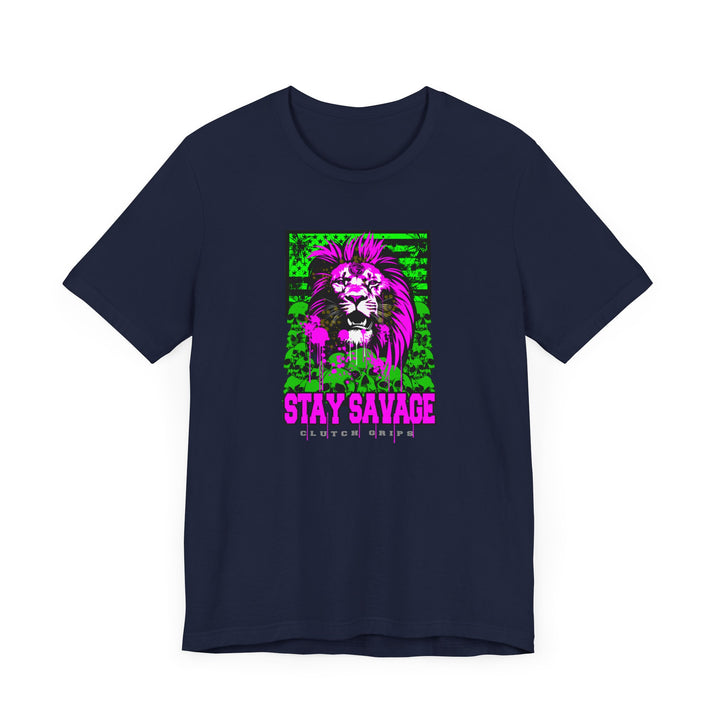 LION HEART FREEDOM TEE PURPLE GREEN/STAY SAVAGE