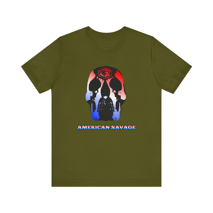 SKULLATOR RED WHITE  BLUE /AMERICAN SAVAGE