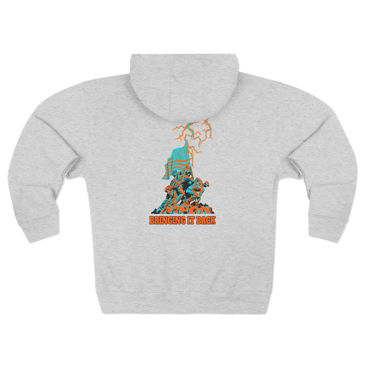 CG A AMERICAN WARRIORS MIAMI COLORS  /BRINGING IT BACK ZIP UP