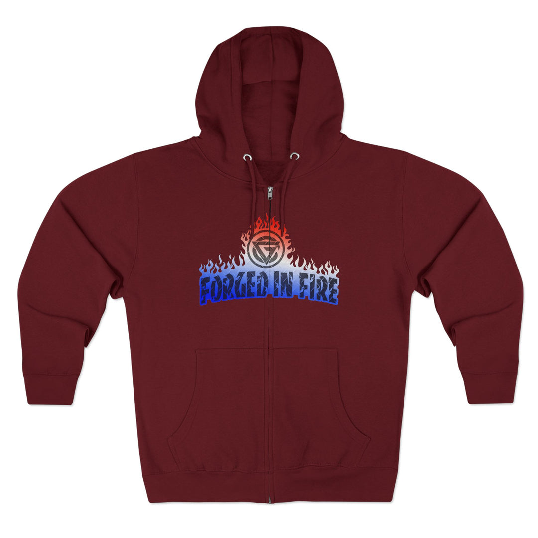 CG AMERICAN WARRIORS RED WHITE BLUE FADE /AMERICAN SAVAGE ZIP UP