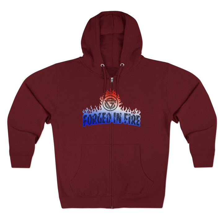 CG AMERICAN WARRIORS RED WHITE BLUE FADE /AMERICAN SAVAGE ZIP UP