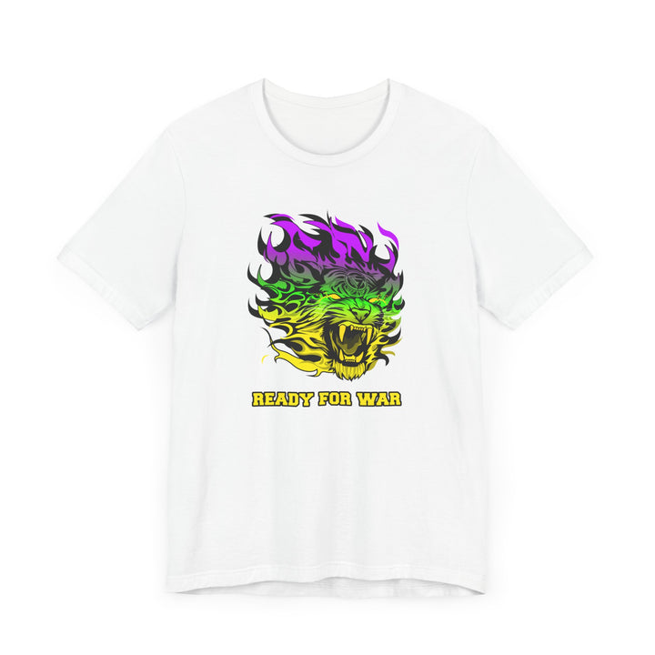TIGER FLAME YELLOW GREEN PURPLE FADE/READY FOR WAR