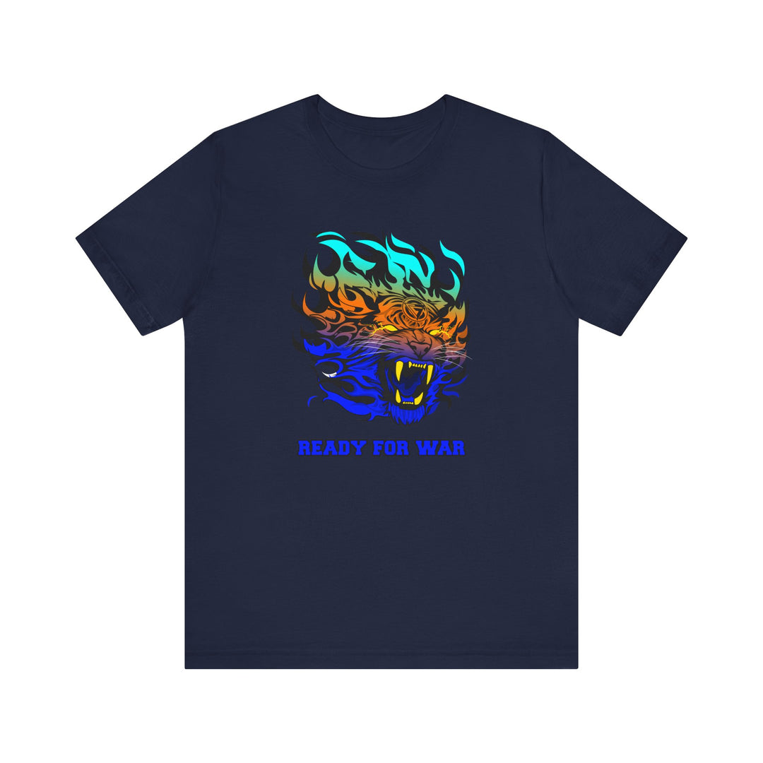 TIGER FLAME BLUE ORANGE AQUA FADE/READY FOR WAR