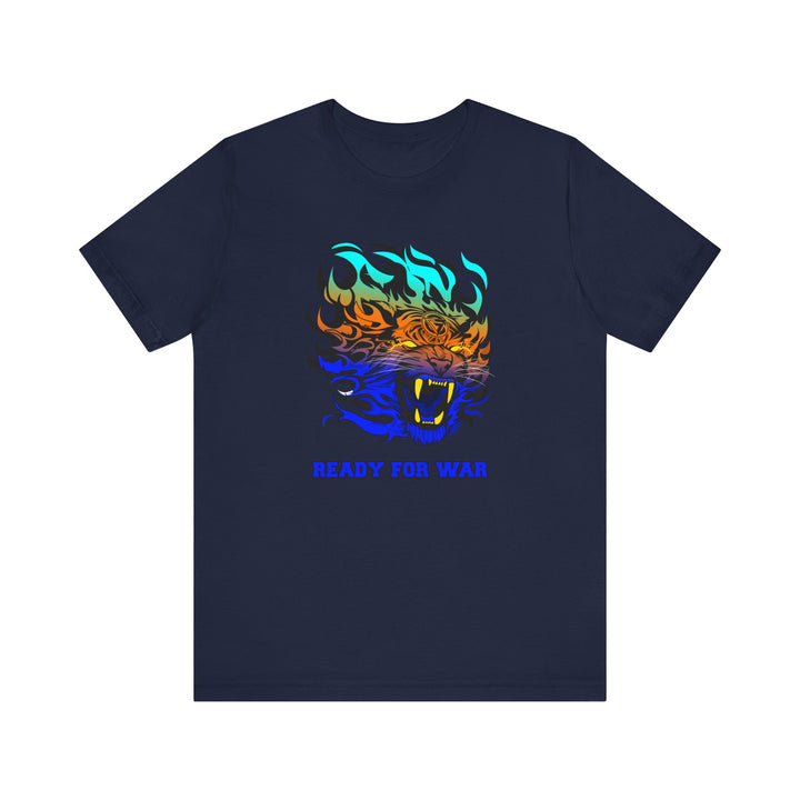 TIGER FLAME BLUE ORANGE AQUA FADE/READY FOR WAR