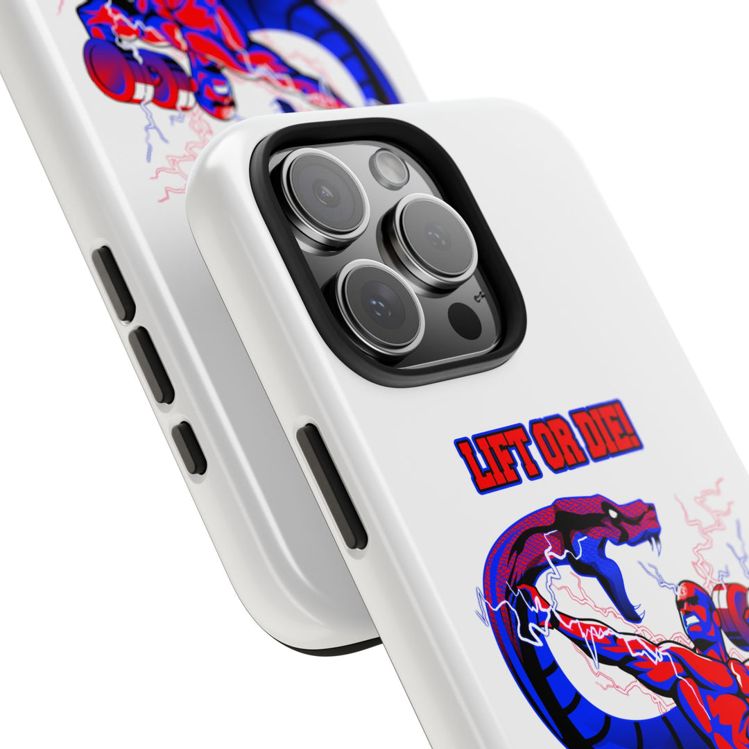 MAC VS SNAKE PHONE CASE RED BLUE /LIFT OR DIE