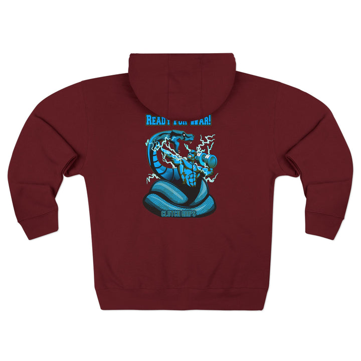 MAC VS SNAKE BLUE/READY FOR WAR ZIP UP