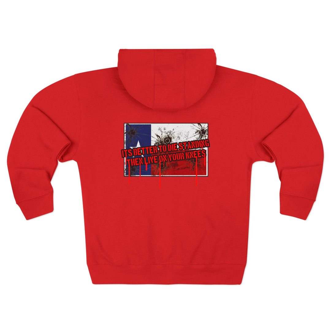 CG MASK RED WHITE BLUE TEXAS FLAG ON BACK/BETTER TO DIE STANDING THAN LIVE ON YOUR KNEES