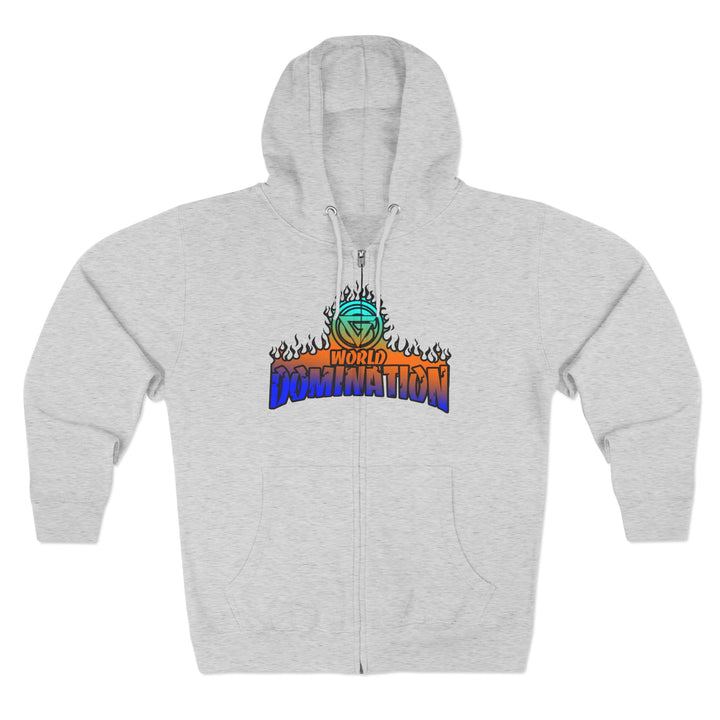 CG APE VS ZILLA BLUE ORANGE AQUA /WELCOME TO THE JUNGLE ZIP UP