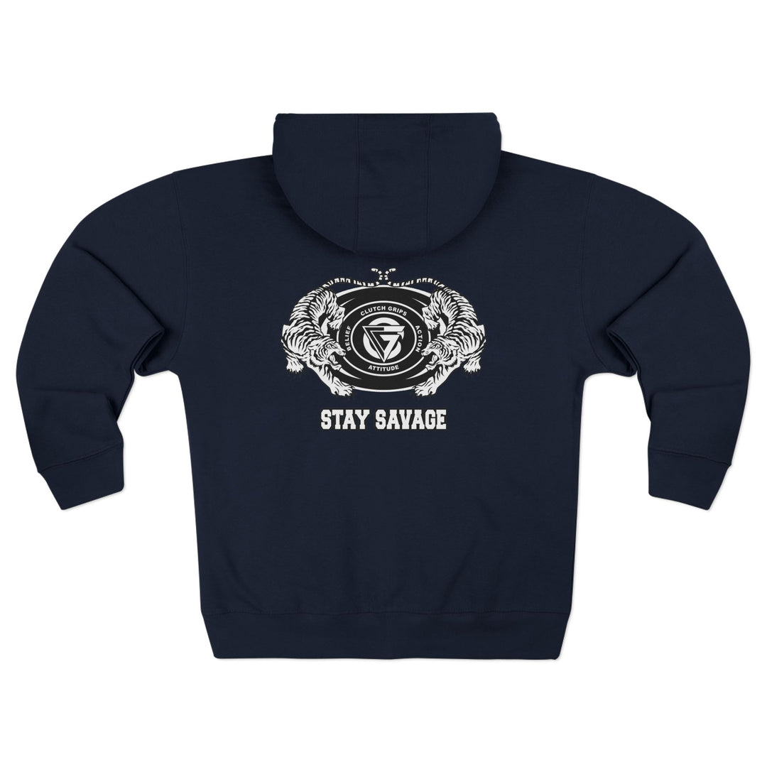 CG TIGER VS TIGER WHITE BLACK /STAY SAVAGE ZIP UP