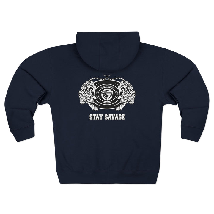 CG TIGER VS TIGER WHITE BLACK /STAY SAVAGE ZIP UP