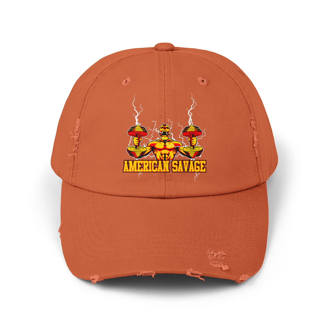 RIDE THE LIGHTNING GOLD RED/AMERICAN SAVAGE CAP